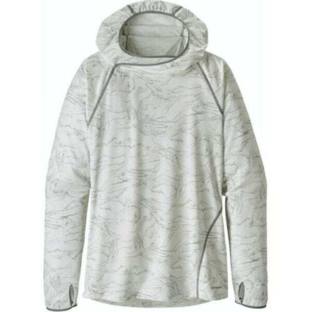 Patagonia Sunshade Hoody Birch White Hooded Pullover Women's Size Large H11896 - Picture 1 of 12